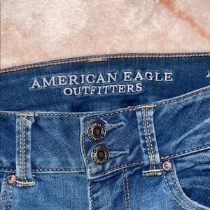 Women's Blue Distressed Jeans